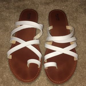 Mossimo Lina Slide Sandals White Size 8.5